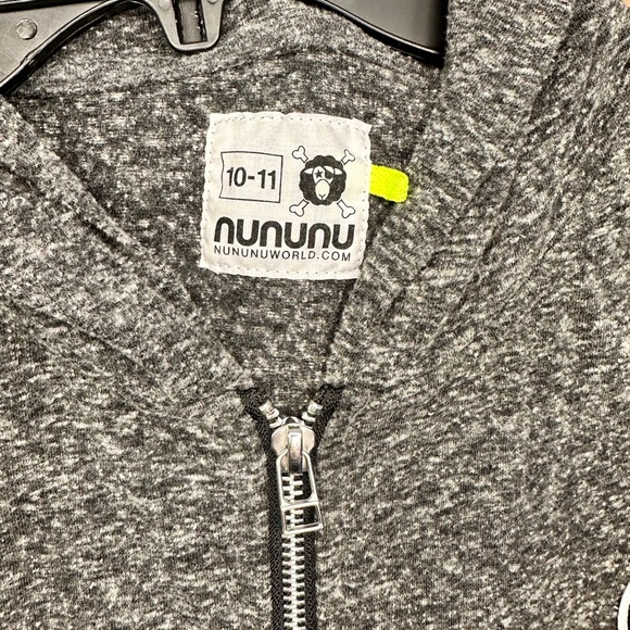 Nununu Charcoal Zip-Up Hoodie - Picture 3 of 6
